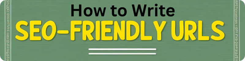 write seo friendly urls